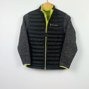 FREE COUNTRY lime + grey/black jacket size M